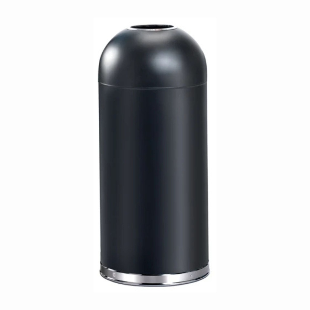 Vepabins afvalbak open top 55 liter met verzinkte binnenemmer gepoedercoat staal zwart (kopie)