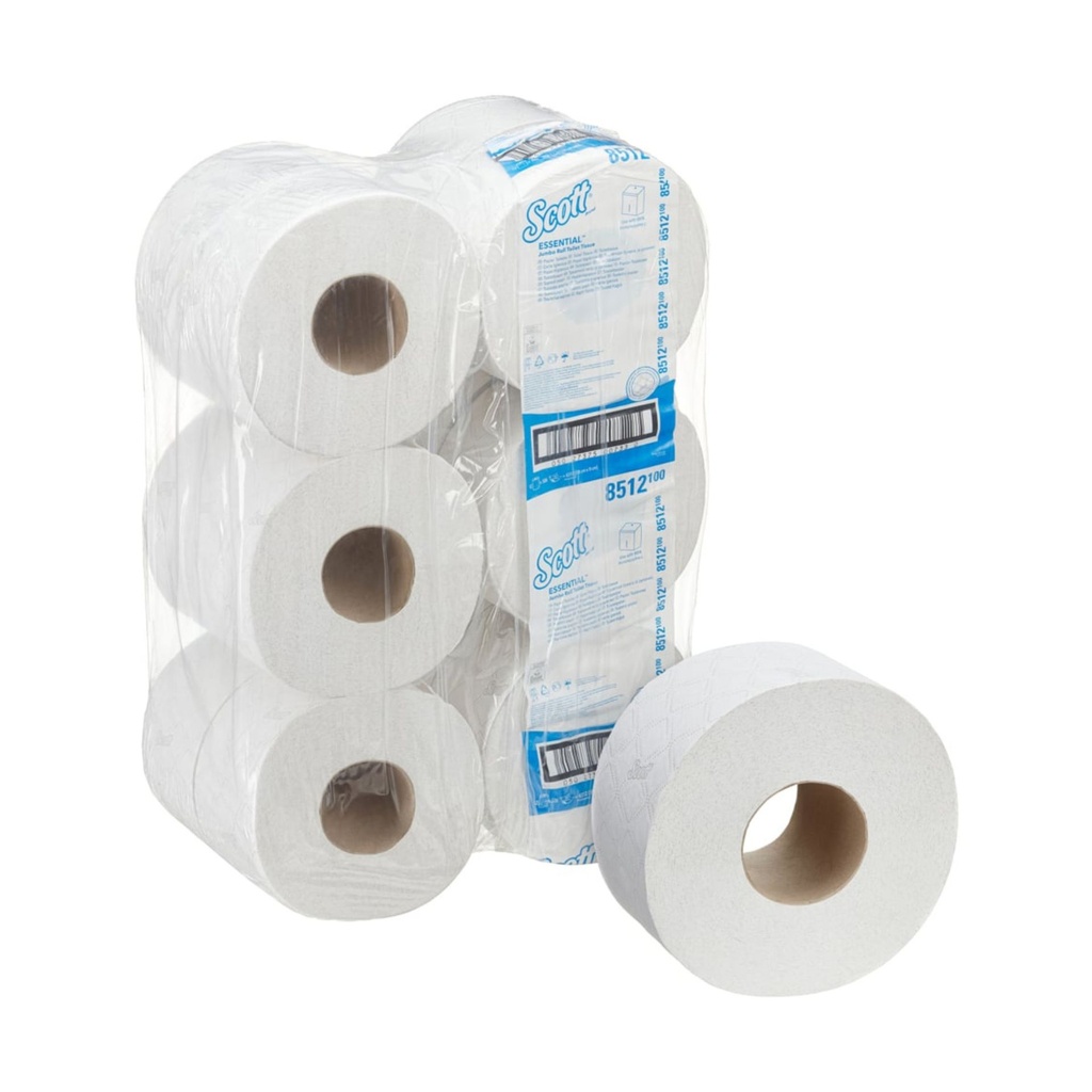 KCP Scott Essential toiletpapier mini jumbo 2-lgs eco 12x200 meter