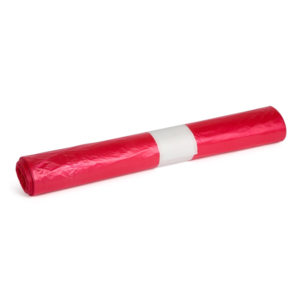 HDPE afvalzak 70x110cm T25 rood (10x25) 250 stuks