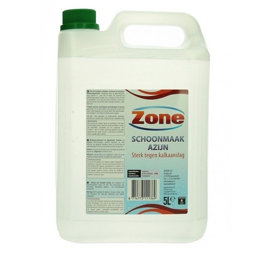 [88111376] Zone schoonmaakazijn jerrycan 5 liter